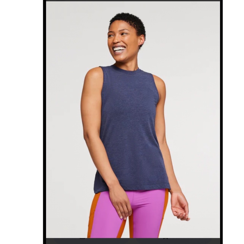 Cotopaxi Paseo Tencel Travel Muscle Tank small athleisure gorpcore layered